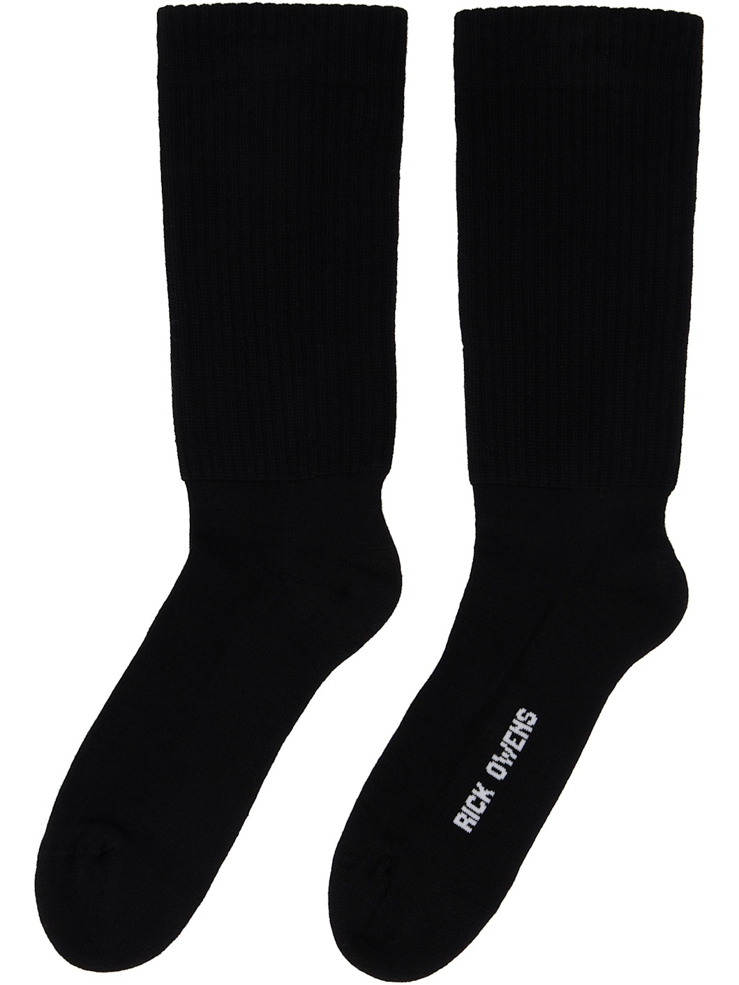 Black Hollywood Knee High Socks - 2