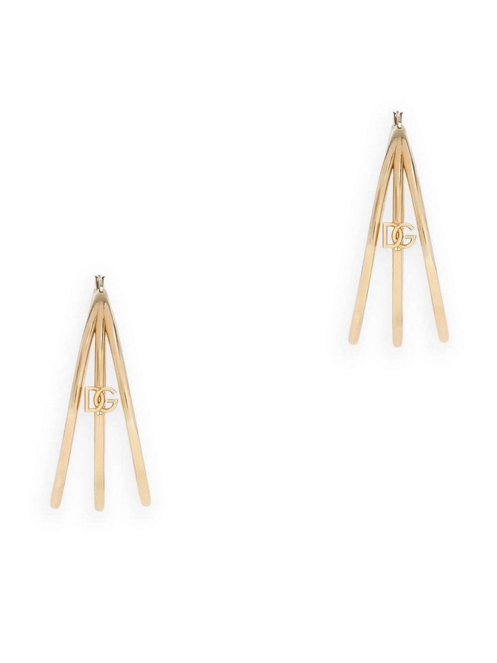 DG logo-charm multi-hoop earrings - 2