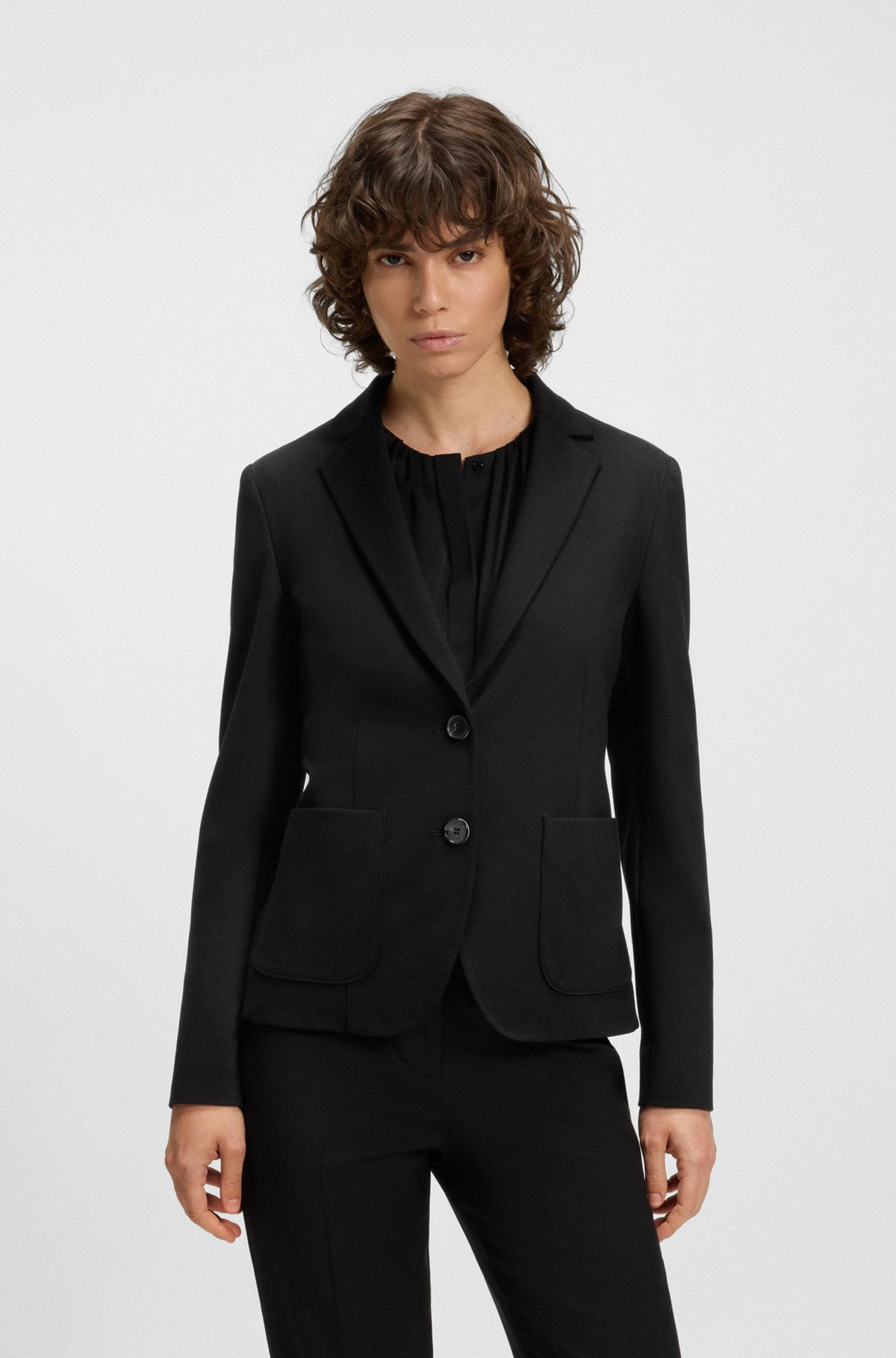 EXTRA-SLIM-FIT JACKET IN STRETCH FABRIC - 2