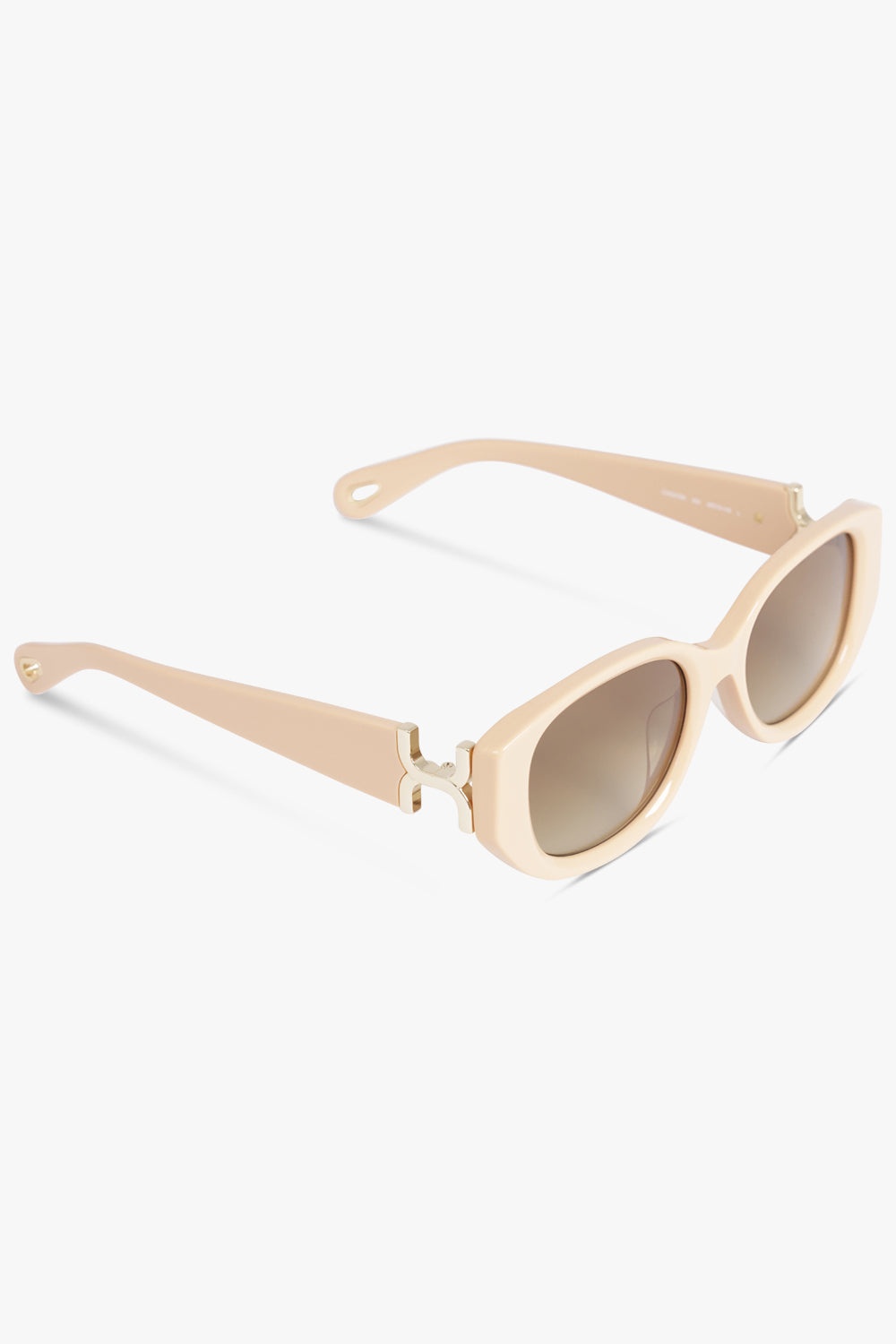 CH0237SK ROUNDED SUNGLASSES | CHAMPAGNE IVORY - 2