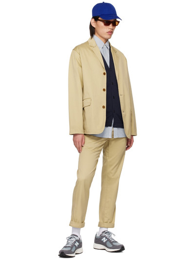 Nanamica Khaki Straight-Leg Trousers outlook