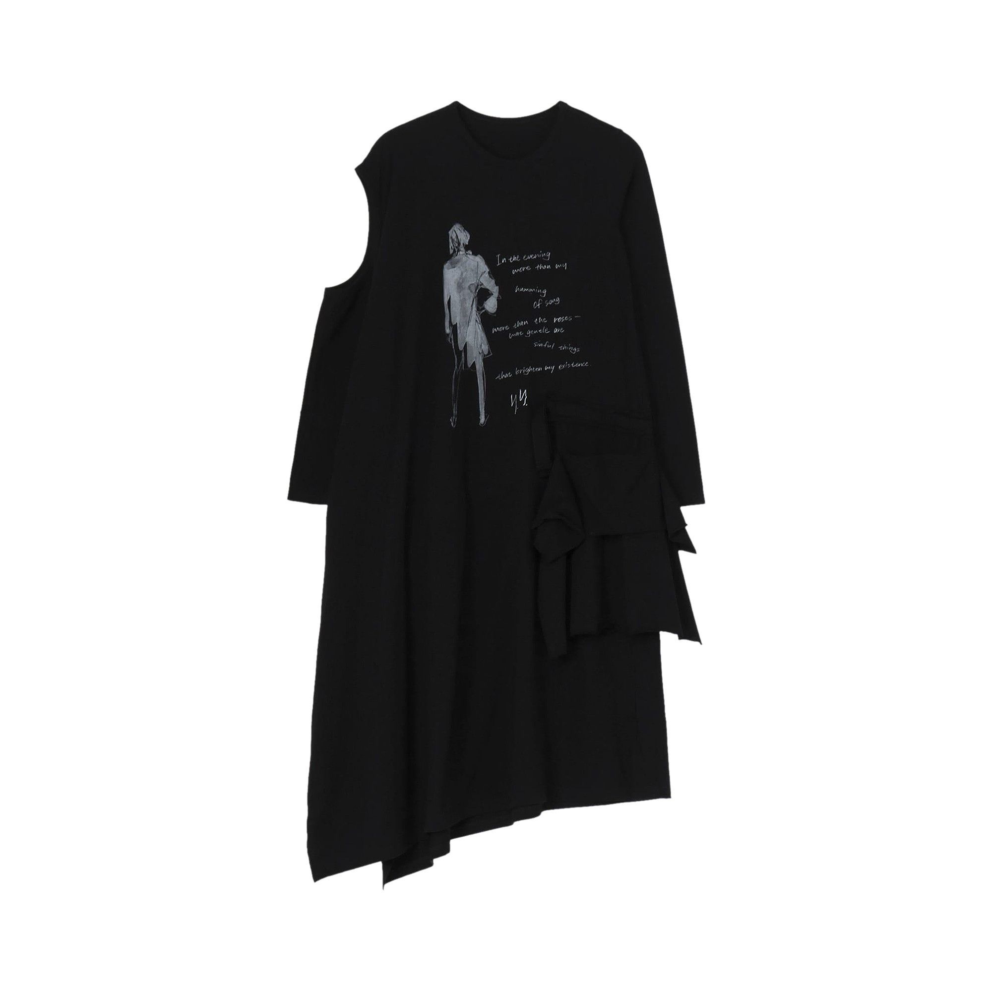 Yohji Yamamoto Print Detail Dress 'Black' - 1