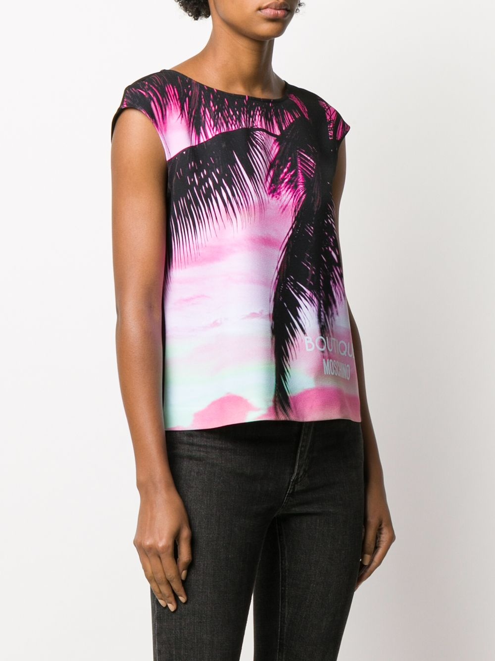 palm tree print top - 3
