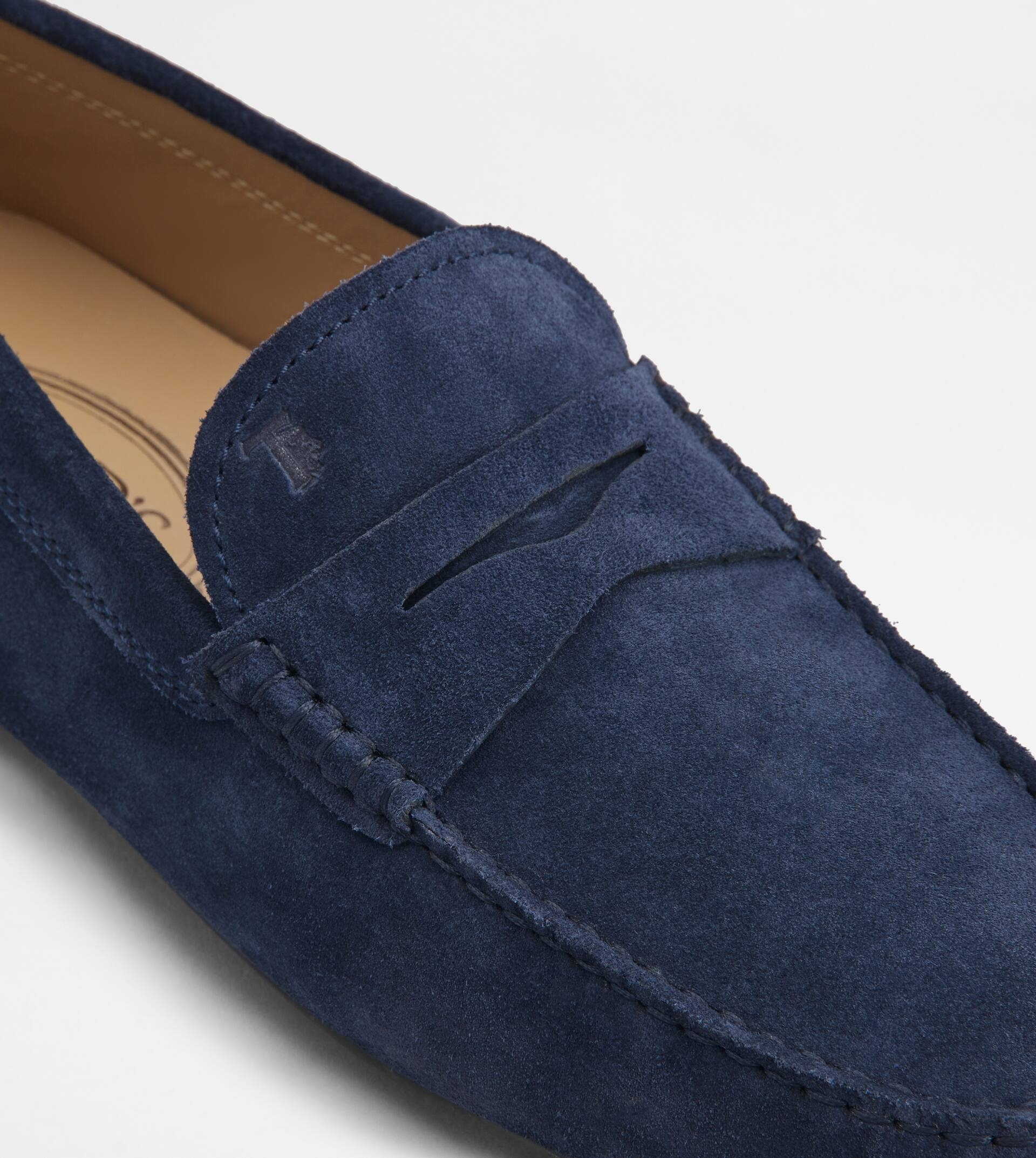 CITY GOMMINO DRIVING SHOES IN SUEDE - BLUE - 5