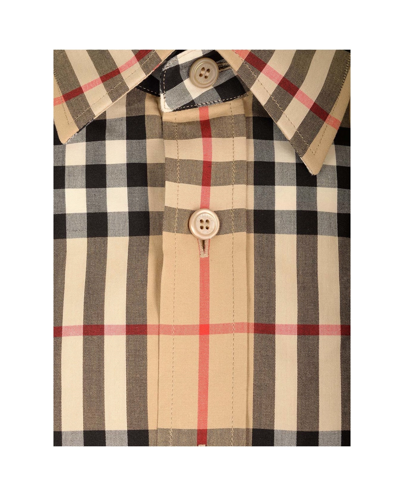 Cotton Shirt With Check Pattern - 4