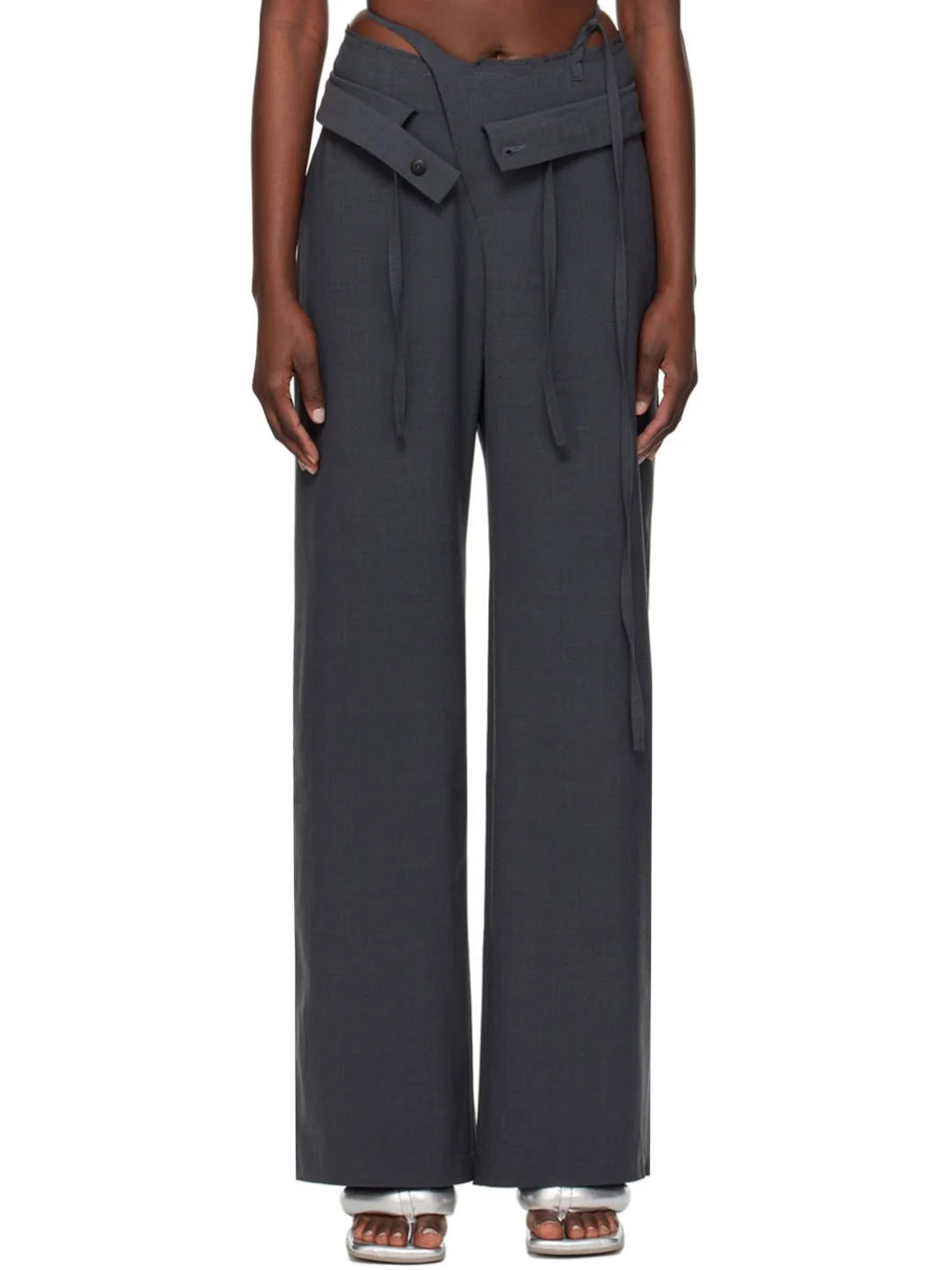 SSENSE Exclusive Gray Trousers - 1