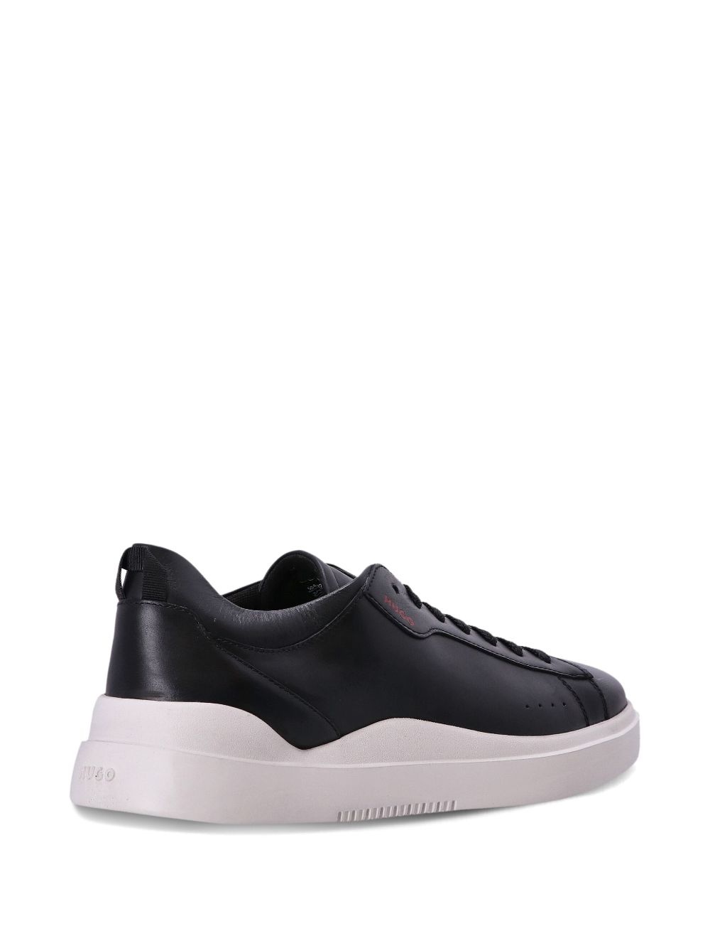 logo-debossed leather low-top sneakers - 3