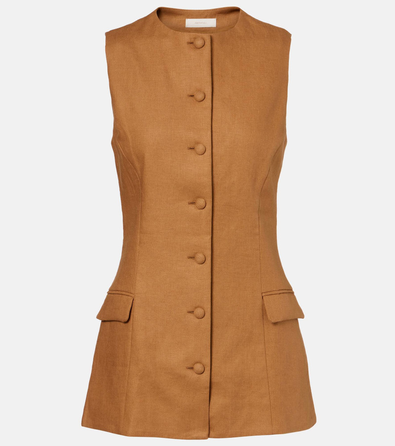 Jane linen vest 1
