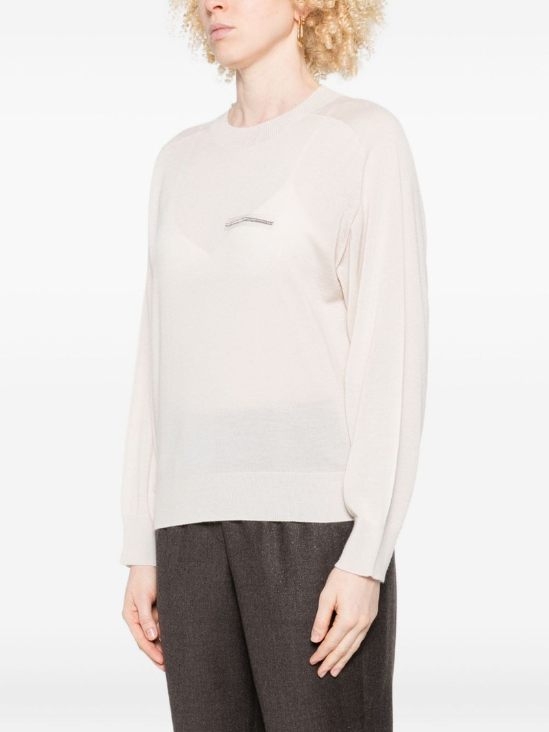 embellished crew-neck sweater 3