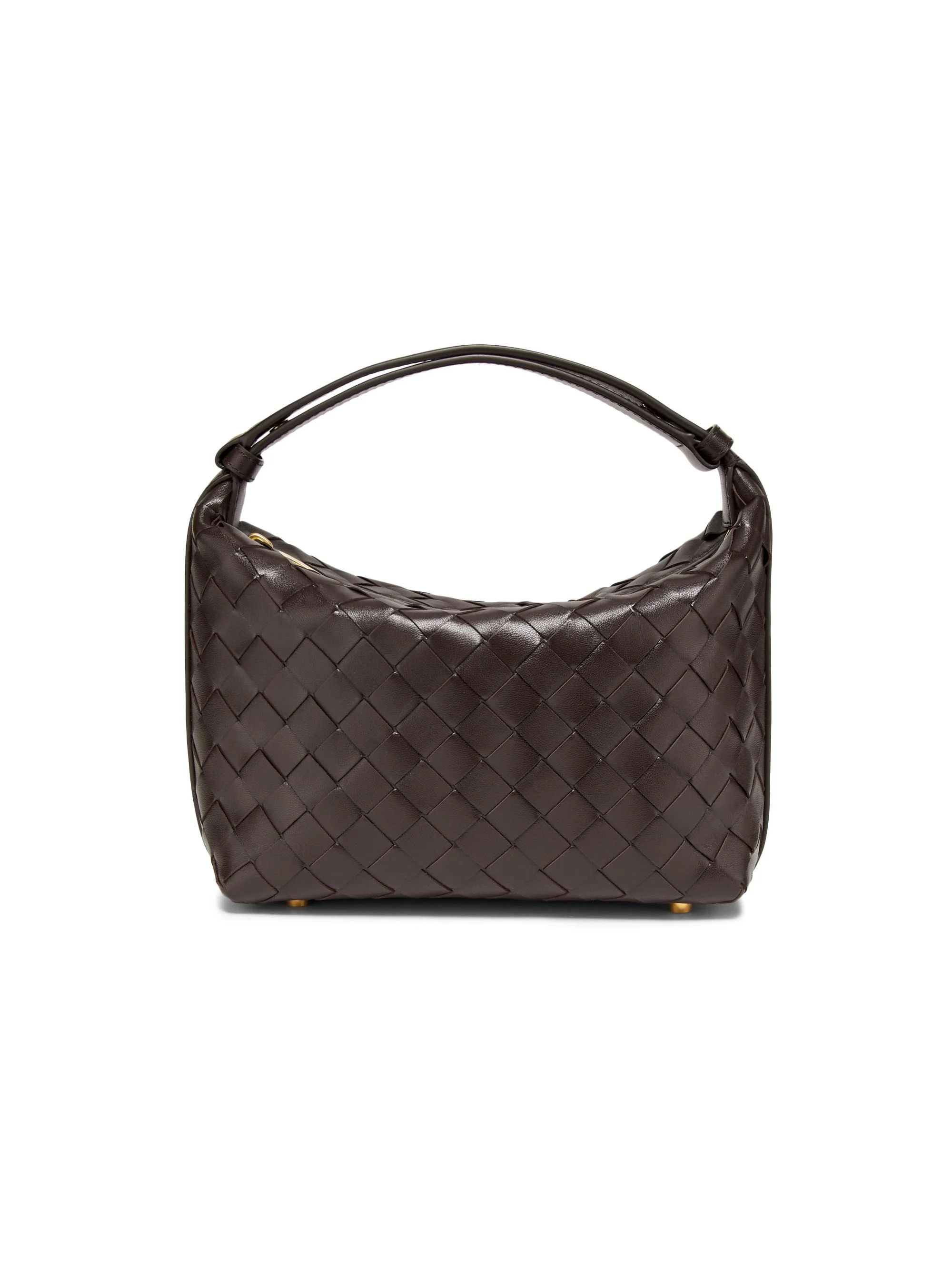 Women's Mini Wallace Leather Top-Handle Bag - Fondant Gold - 1