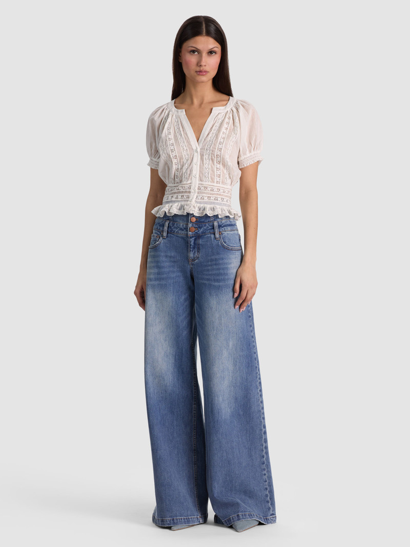 KATHRYN LACE TRIM BLOUSE 3