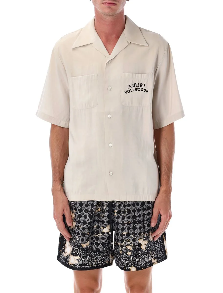 Amiri Hollywood Print Bowling Shirt - 1