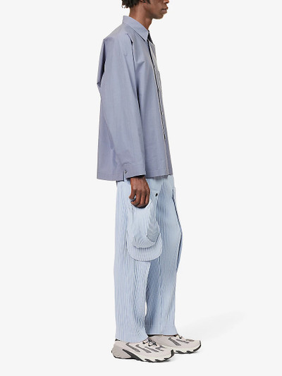 ISSEY MIYAKE Streamline relaxed-fit cotton-poplin shirt outlook