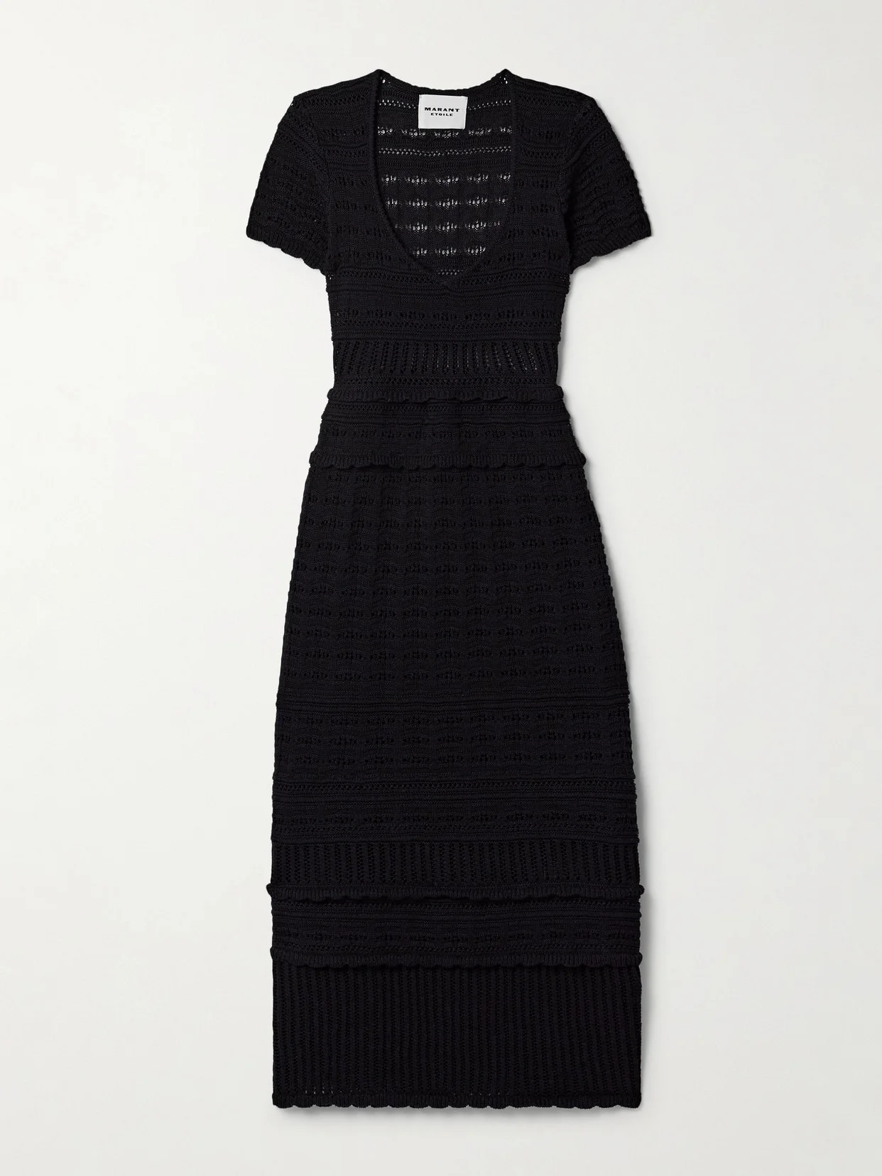 Aurore Crocheted Cotton Midi Dress - 1