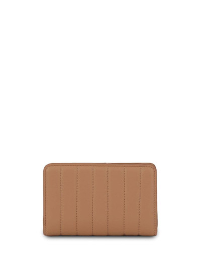 LANCEL logo-debossed leather purse outlook