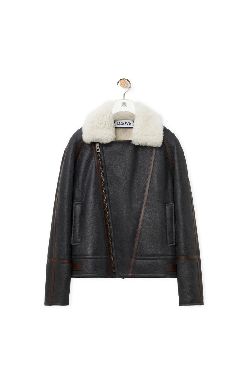 Aviator jacket in shearling 1