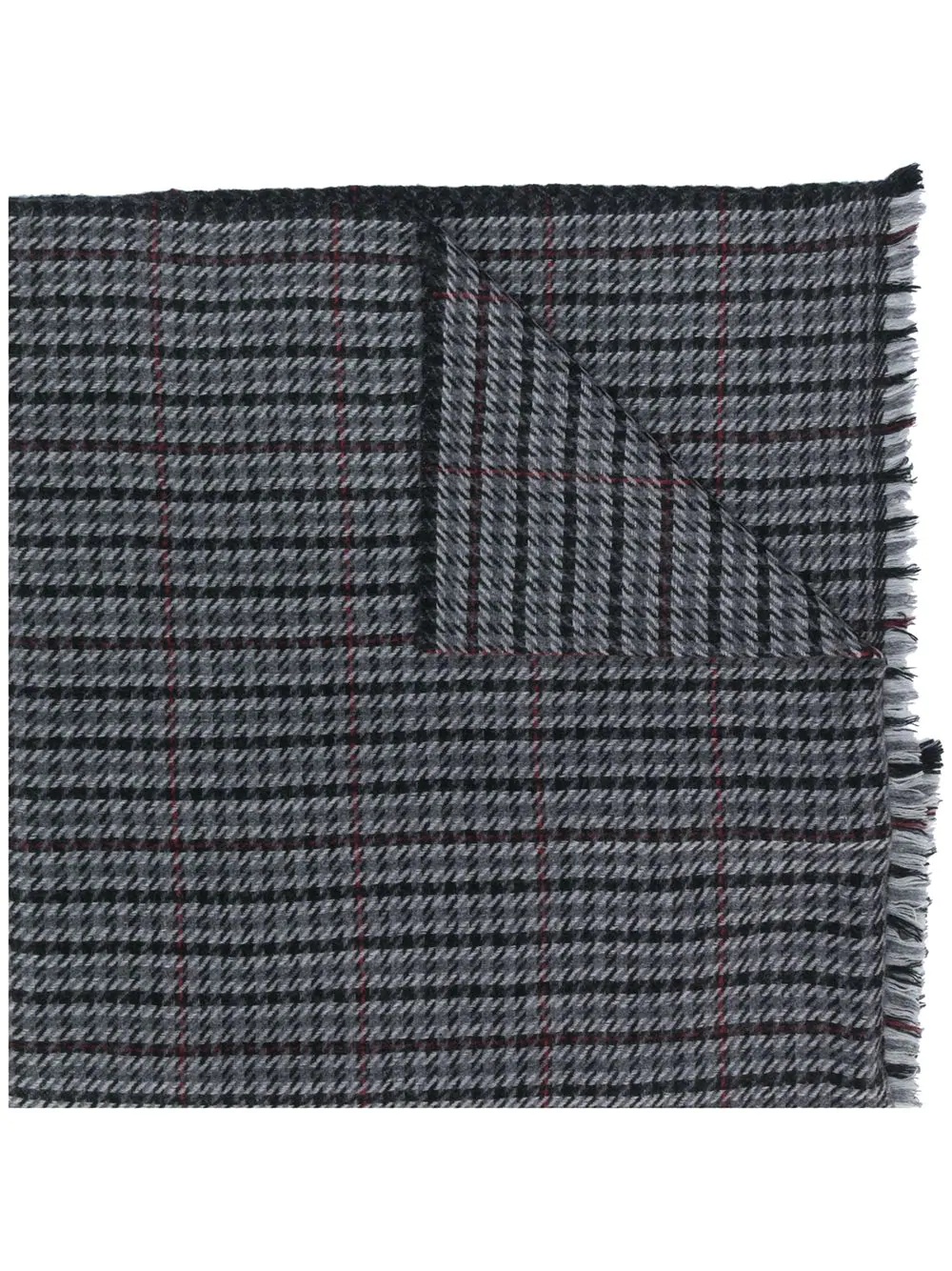 checked scarf - 1