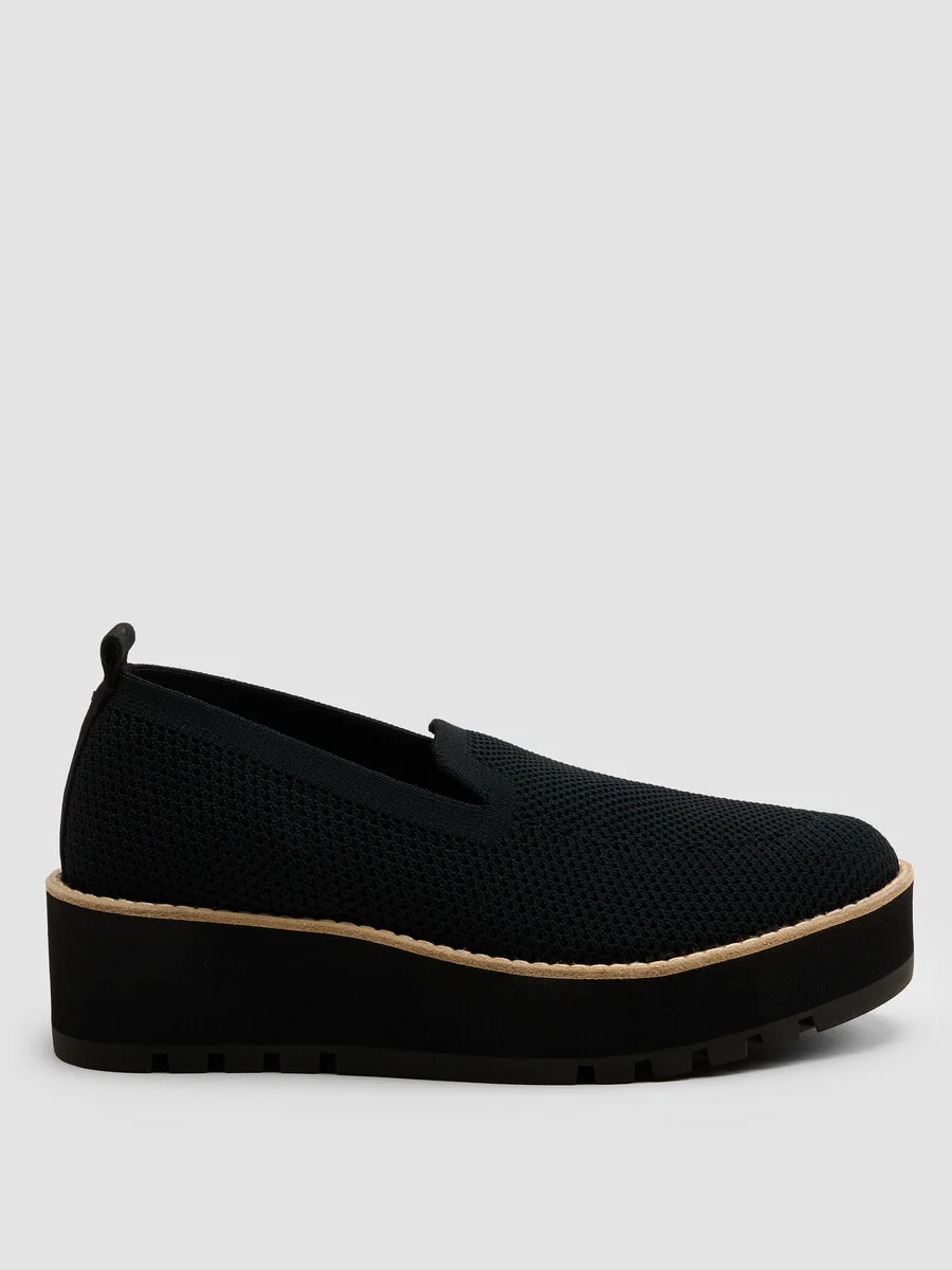 Ergos Recycled Stretch Knit Platform Loafer - 1
