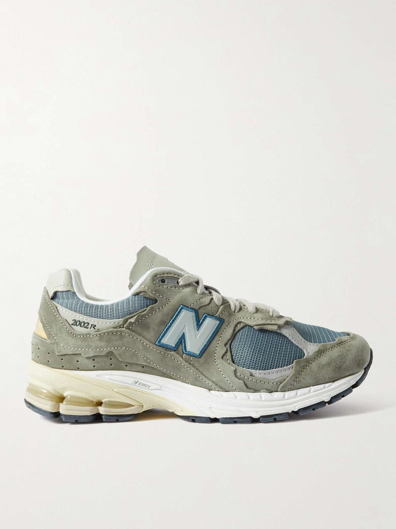 2002R Leather-Trimmed Suede and Mesh Sneakers - 1
