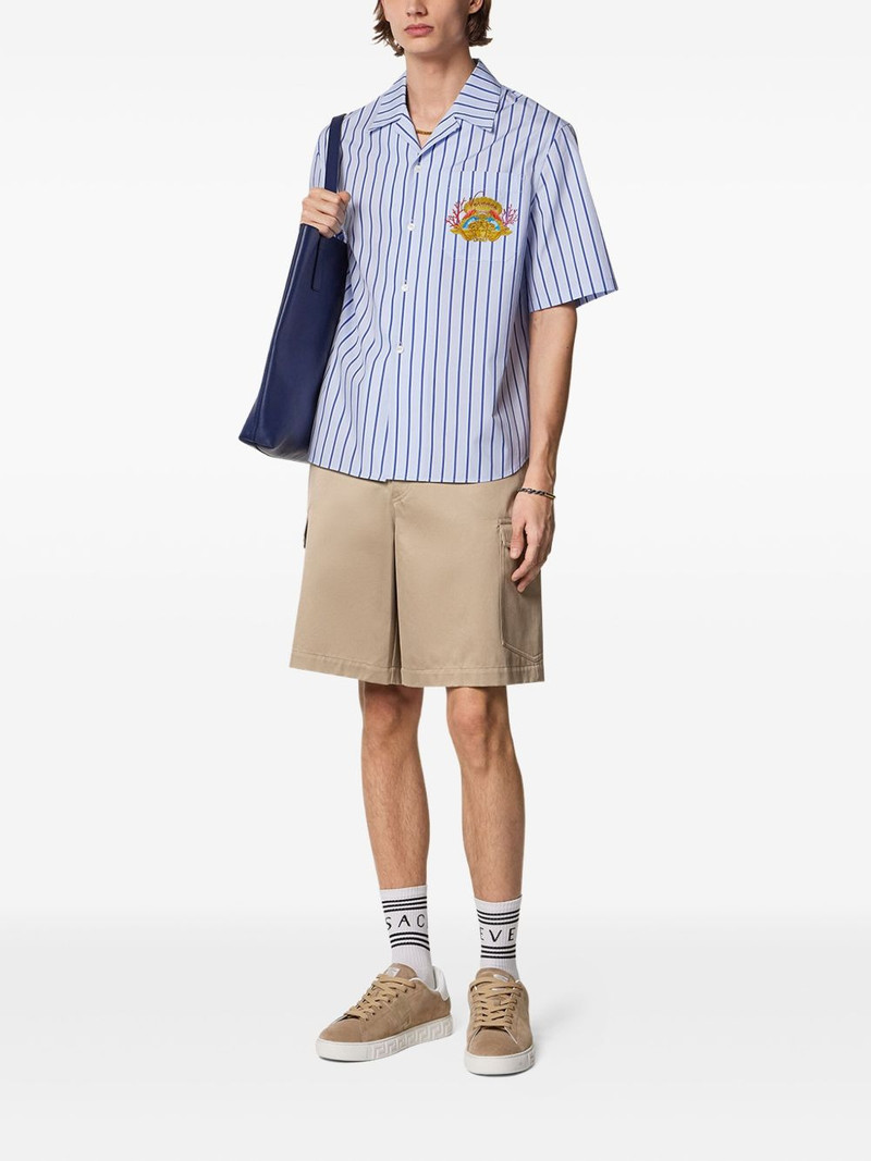 VERSACE Gabardine cargo shorts outlook