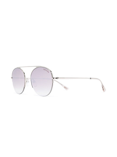 TOM FORD round-frame gradient sunglasses outlook