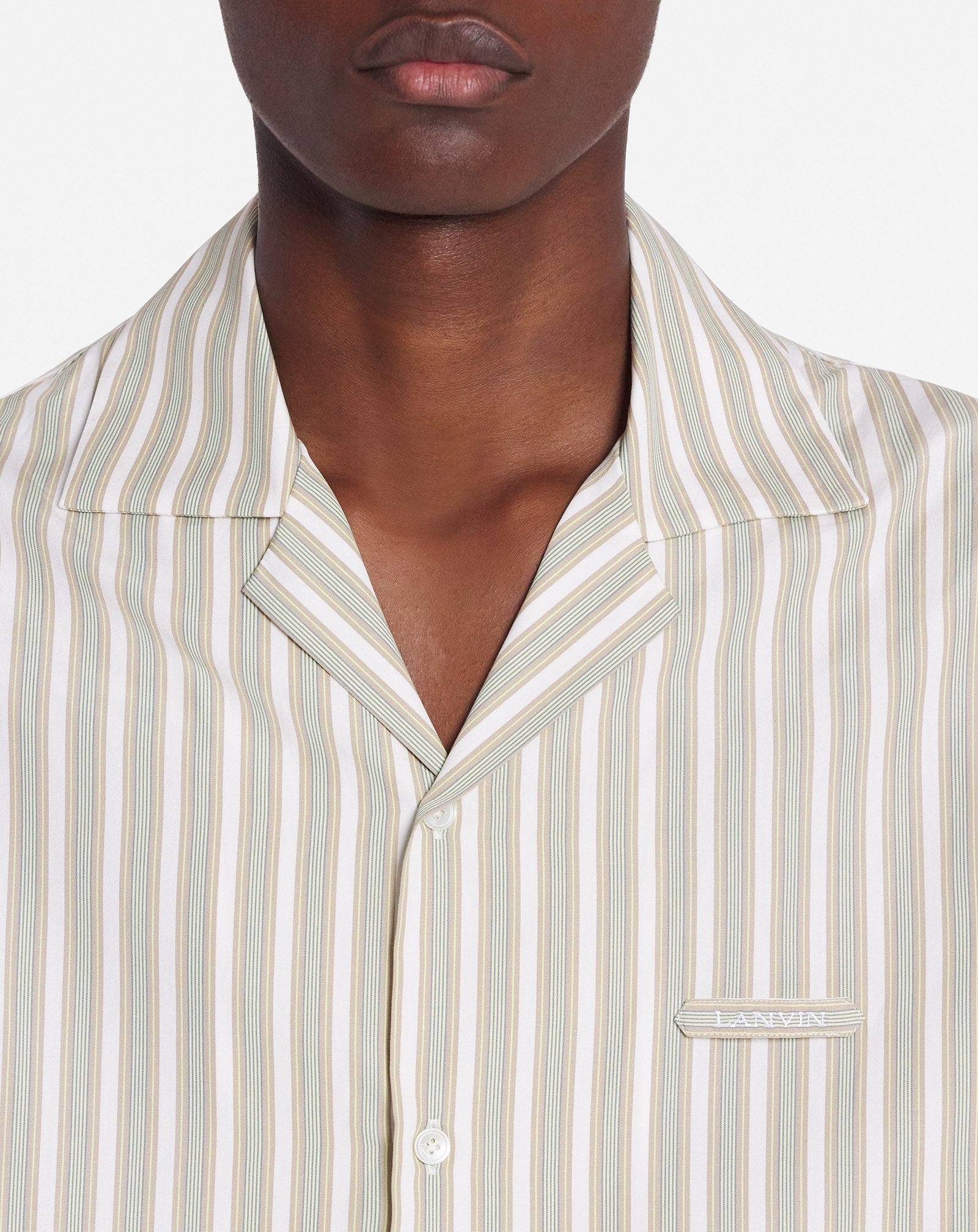 STRIPED BOWLING SHIRT - 5