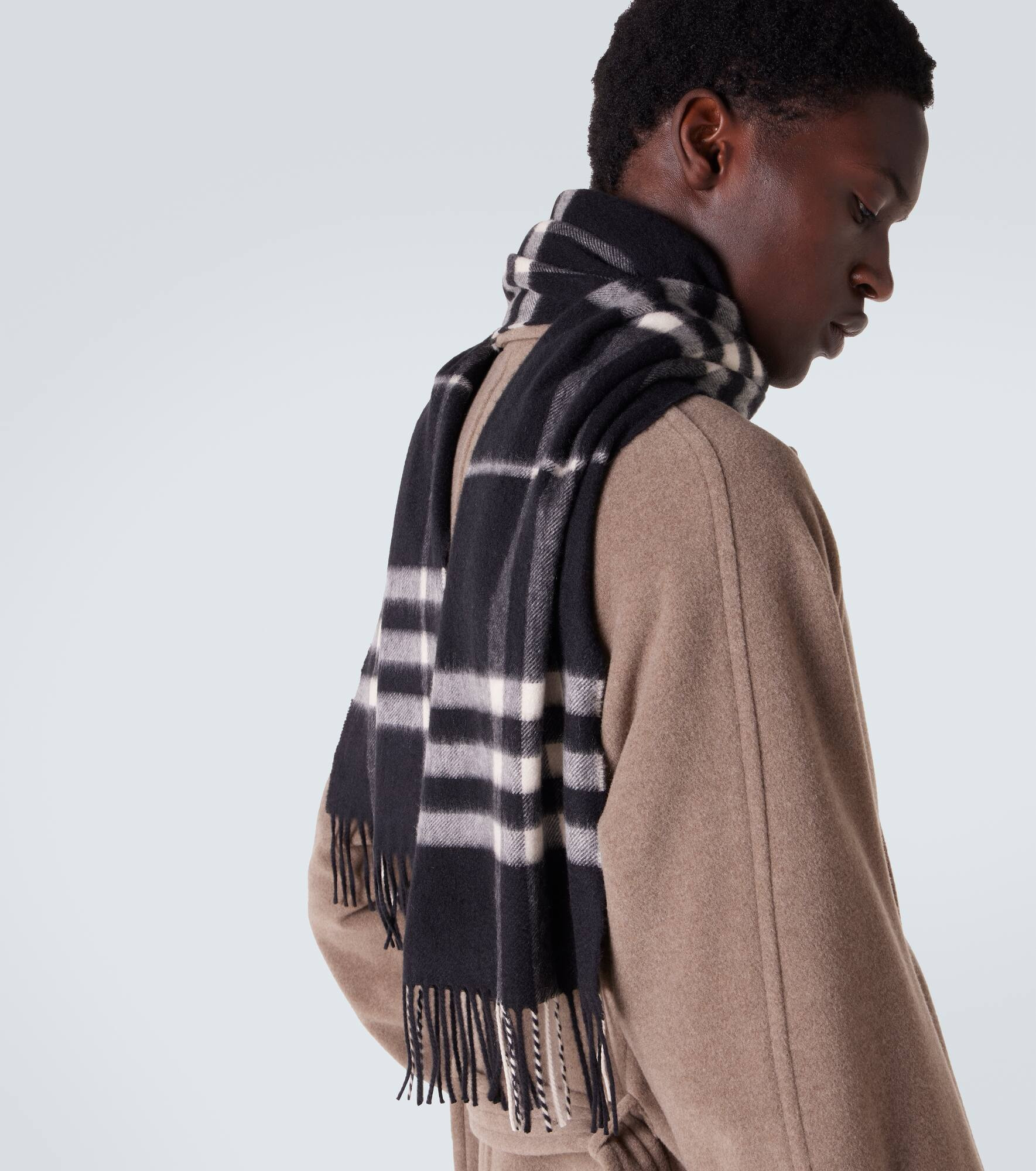 Burberry Check cashmere scarf - 3