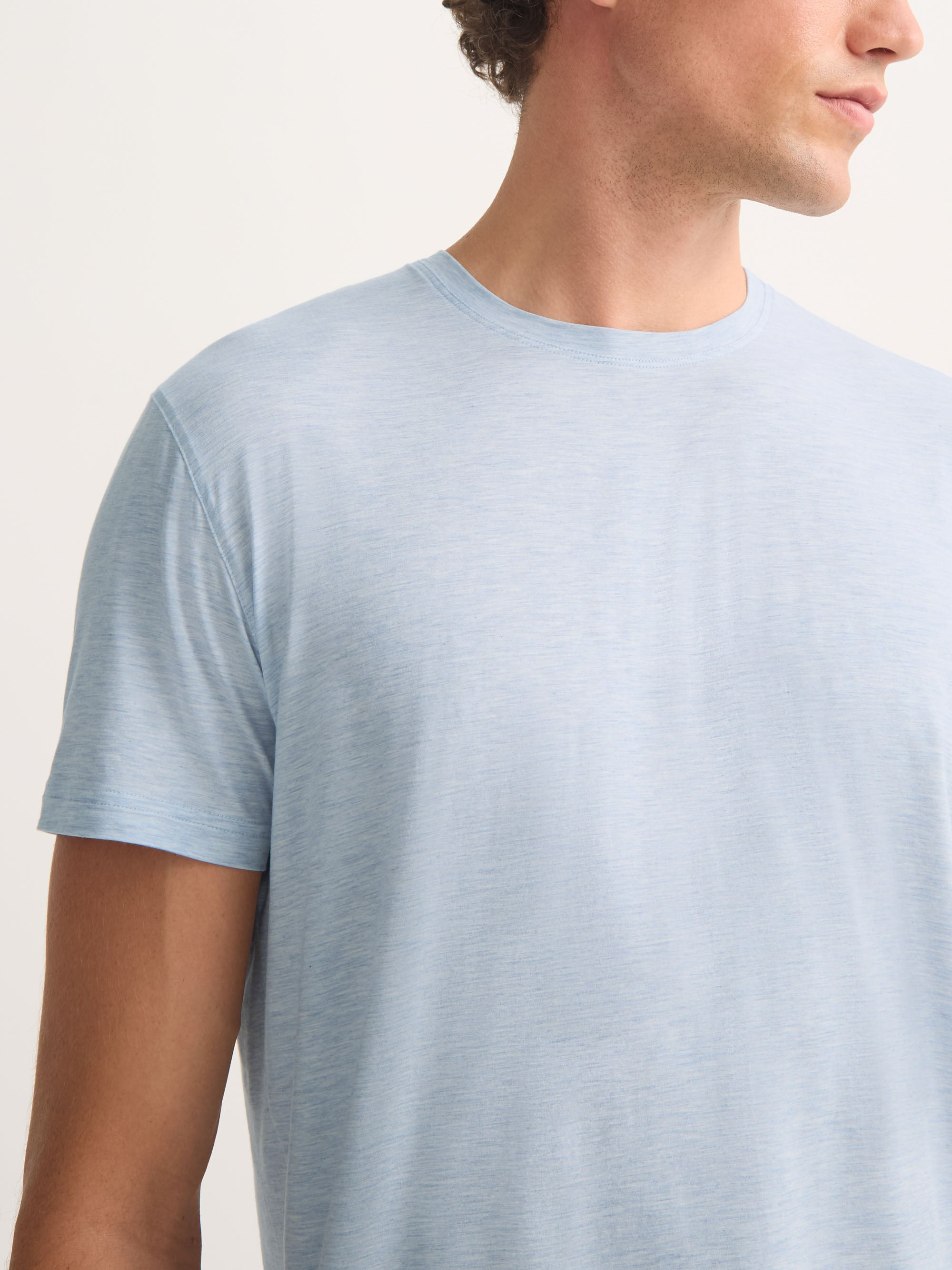 Men's T-Shirt Ethan Micro Modal Stretch Blue - 5