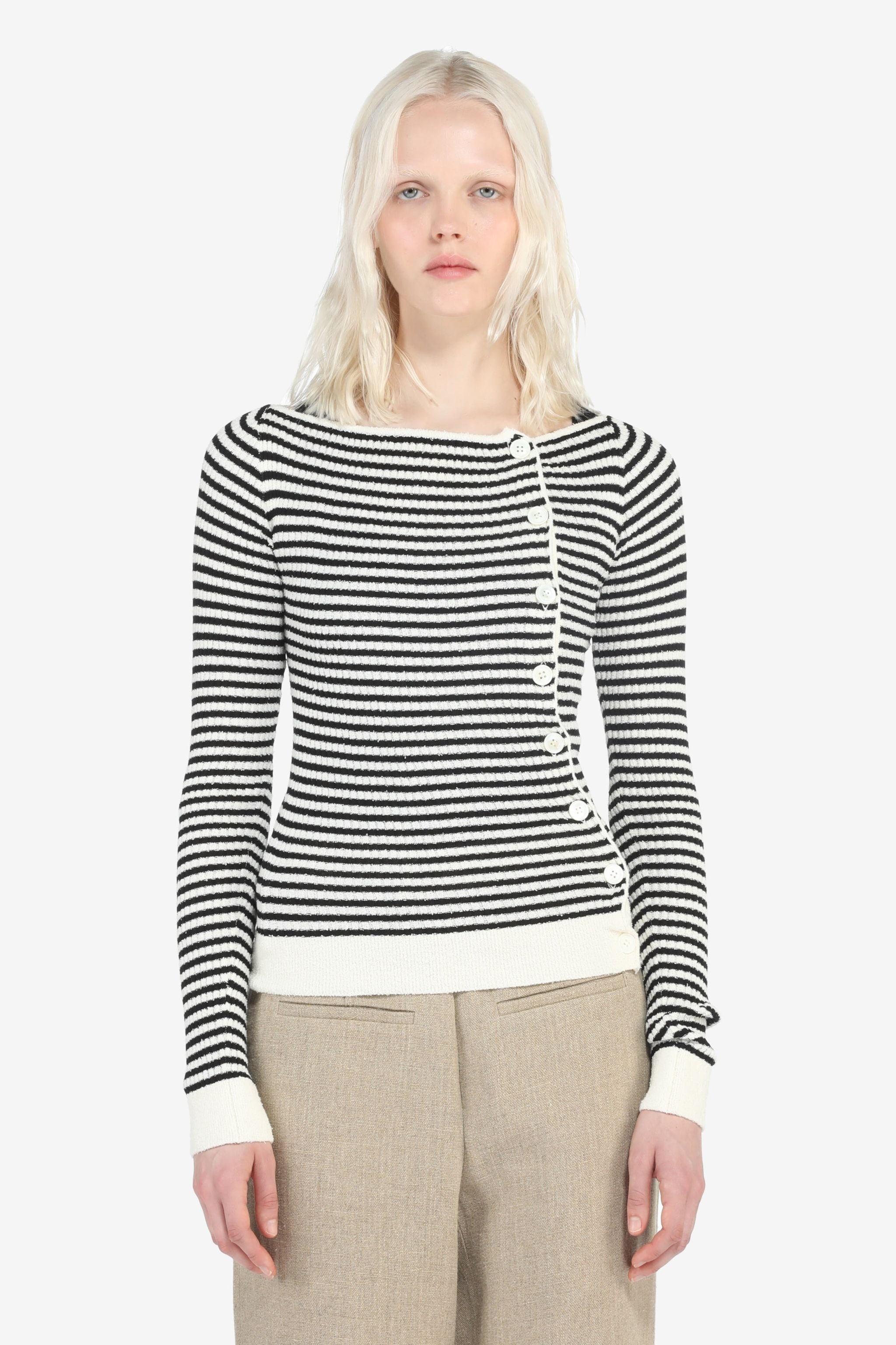 STRIPED CARDIGAN - 1