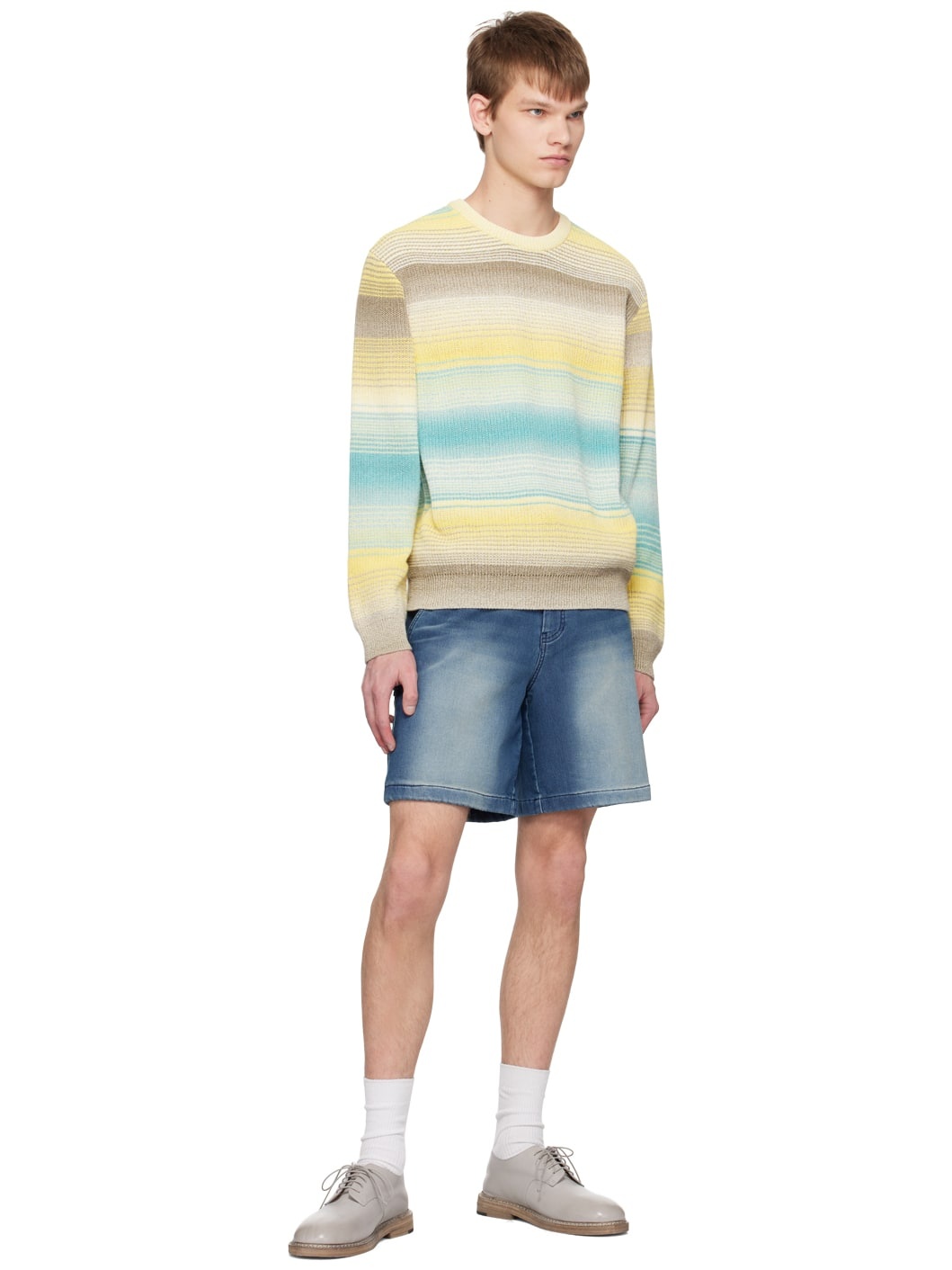 Yellow Striped Sweater - 4