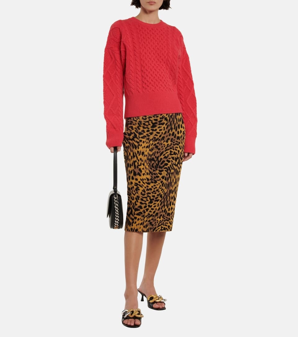 Jacquard pencil skirt - 2