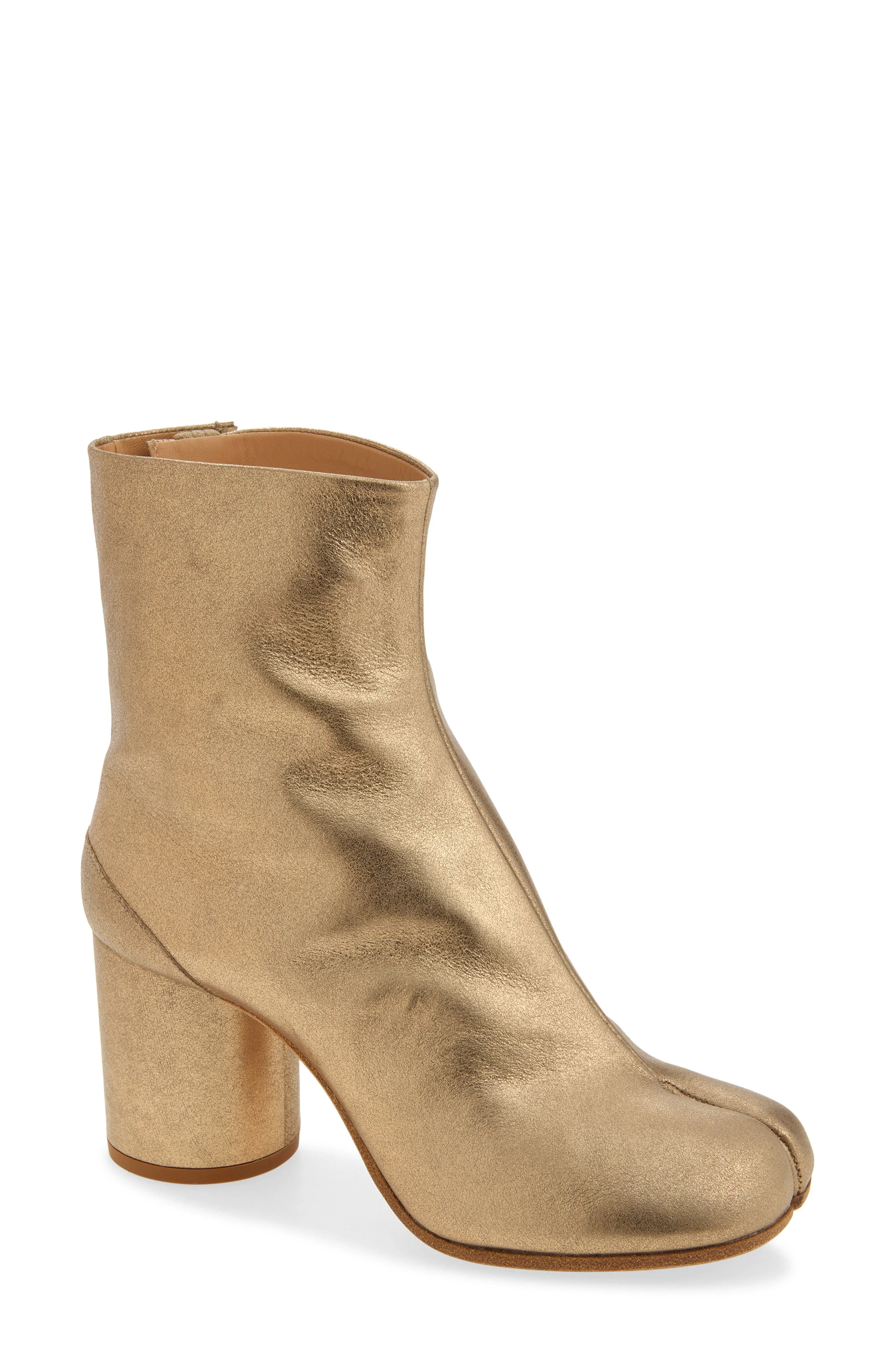 Maison Margiela Tabi Ankle Boot in Metallic Gold at Nordstrom - 1