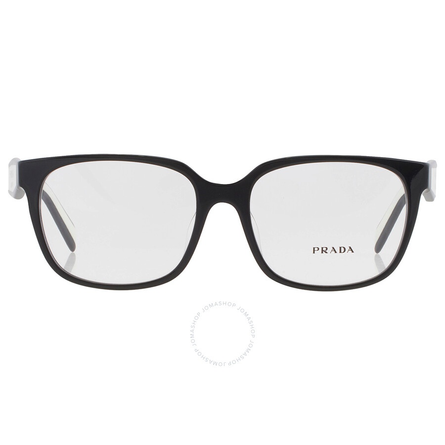 Prada Demo Rectangular Ladies Eyeglasses PR 17ZVF 1AB1O1 55 - 1