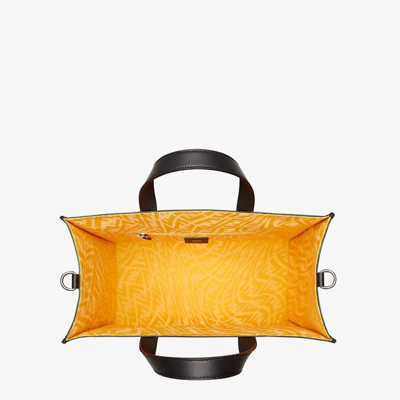 Black glazed canvas bag 4