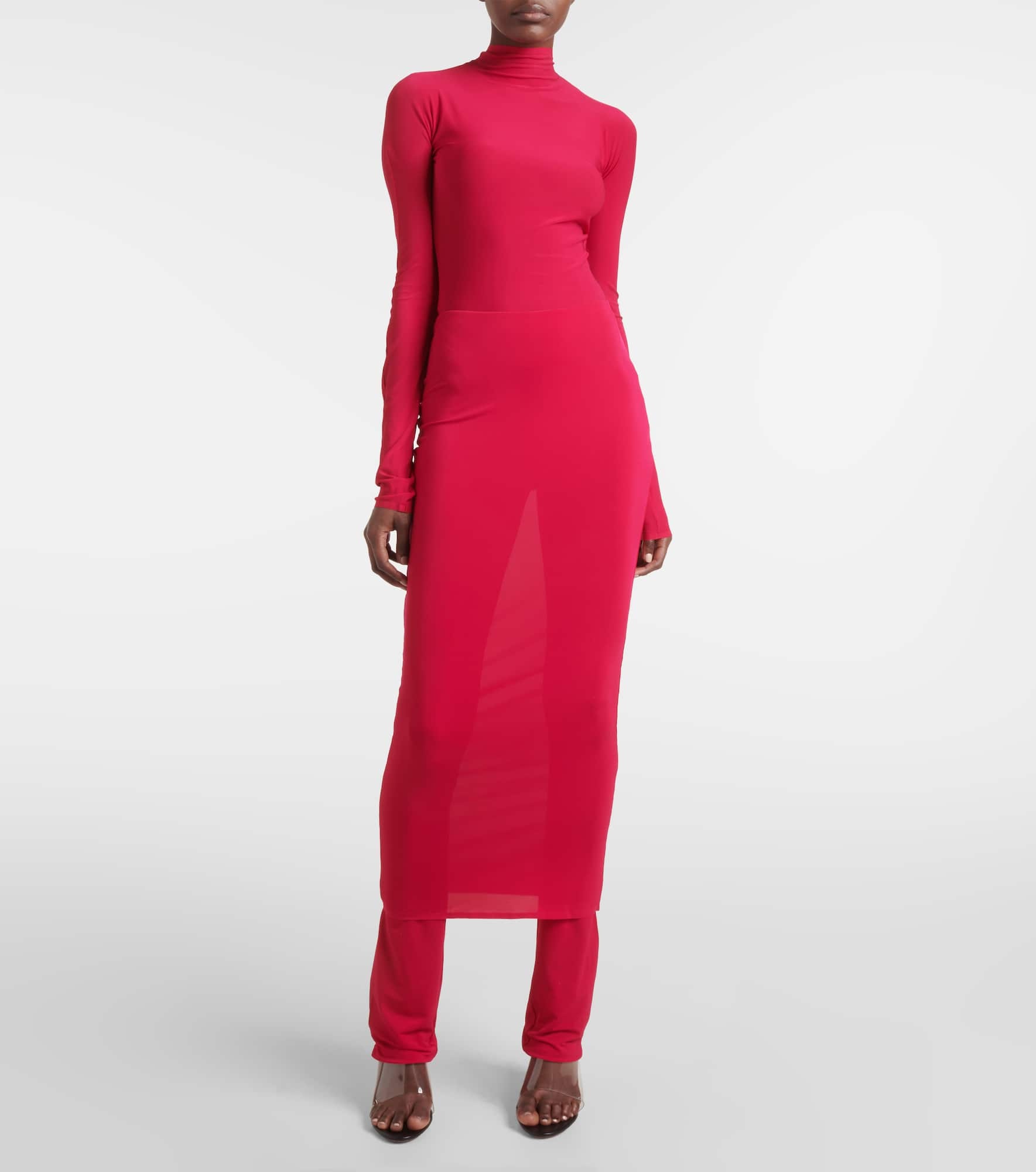 High-rise jersey skirt pants - 2