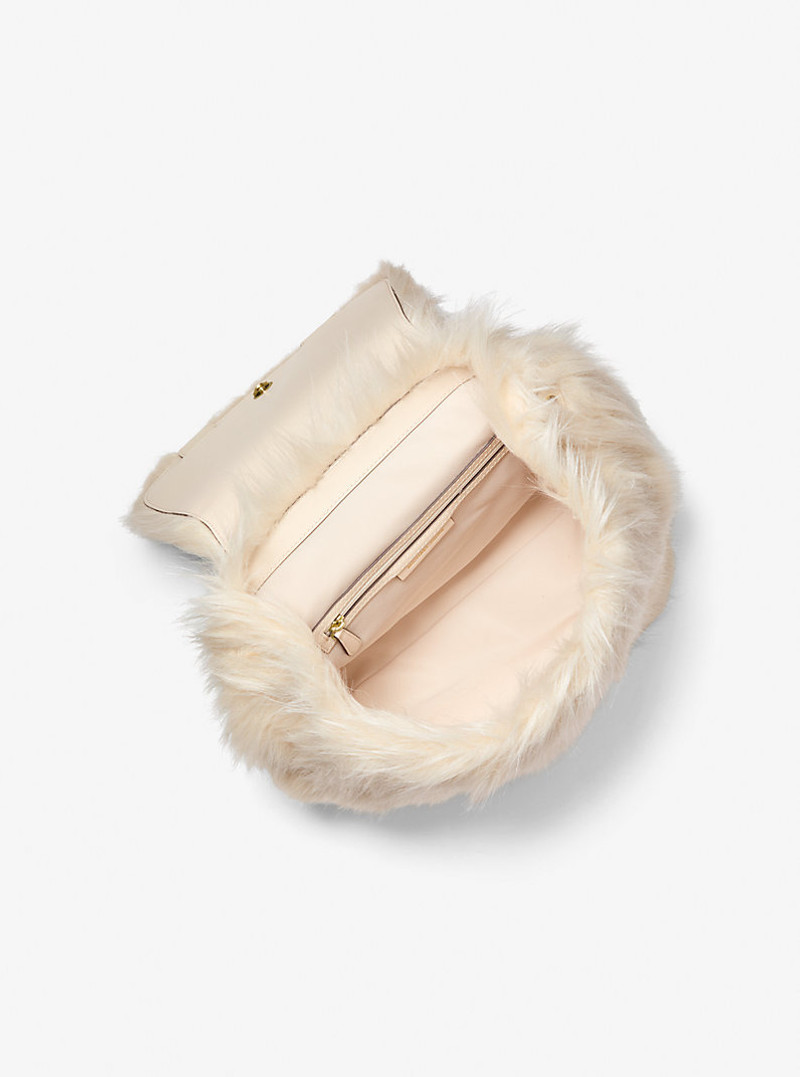MICHAEL KORS Quinn Medium Faux Fur Backpack outlook