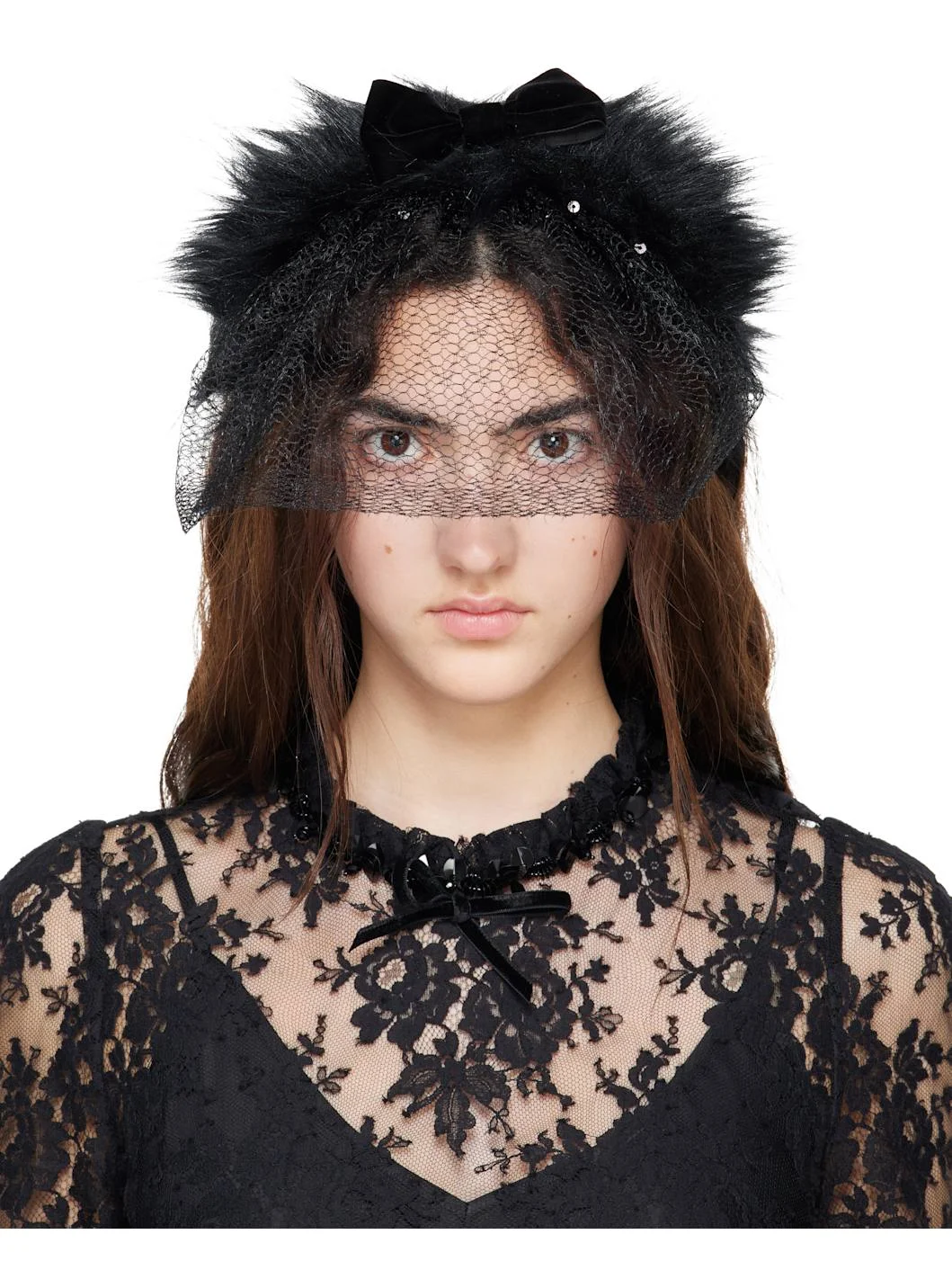 Black Veil Headband - 1