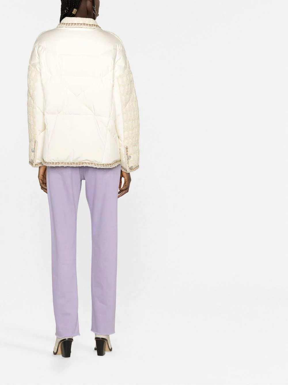 tweed puffer jacket - 4
