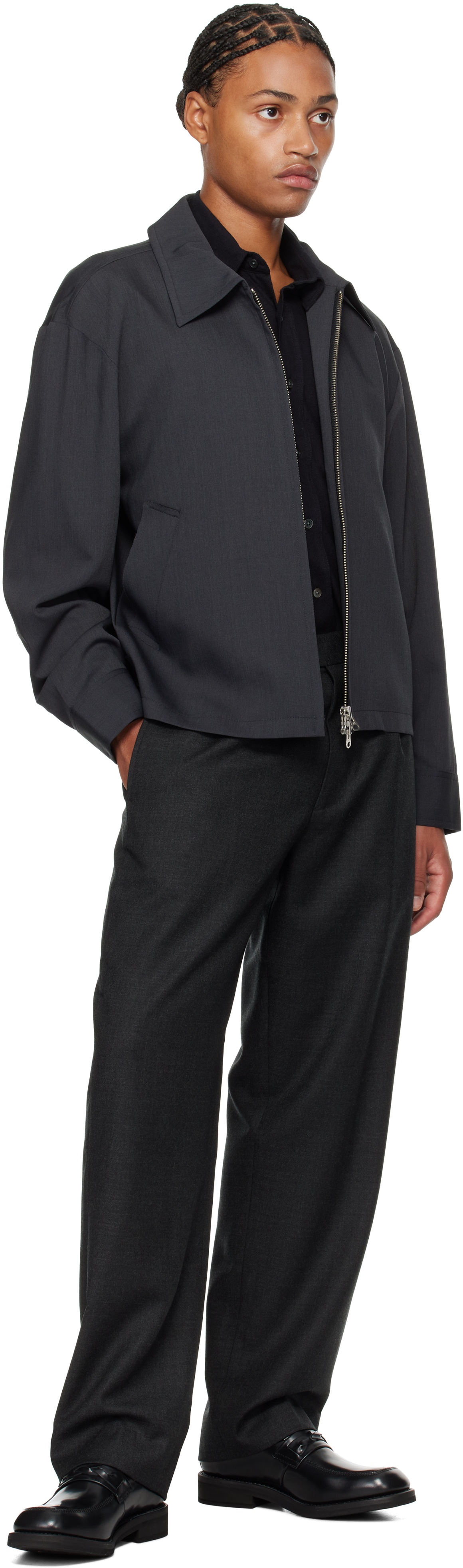 Gray Formal Trousers - 4