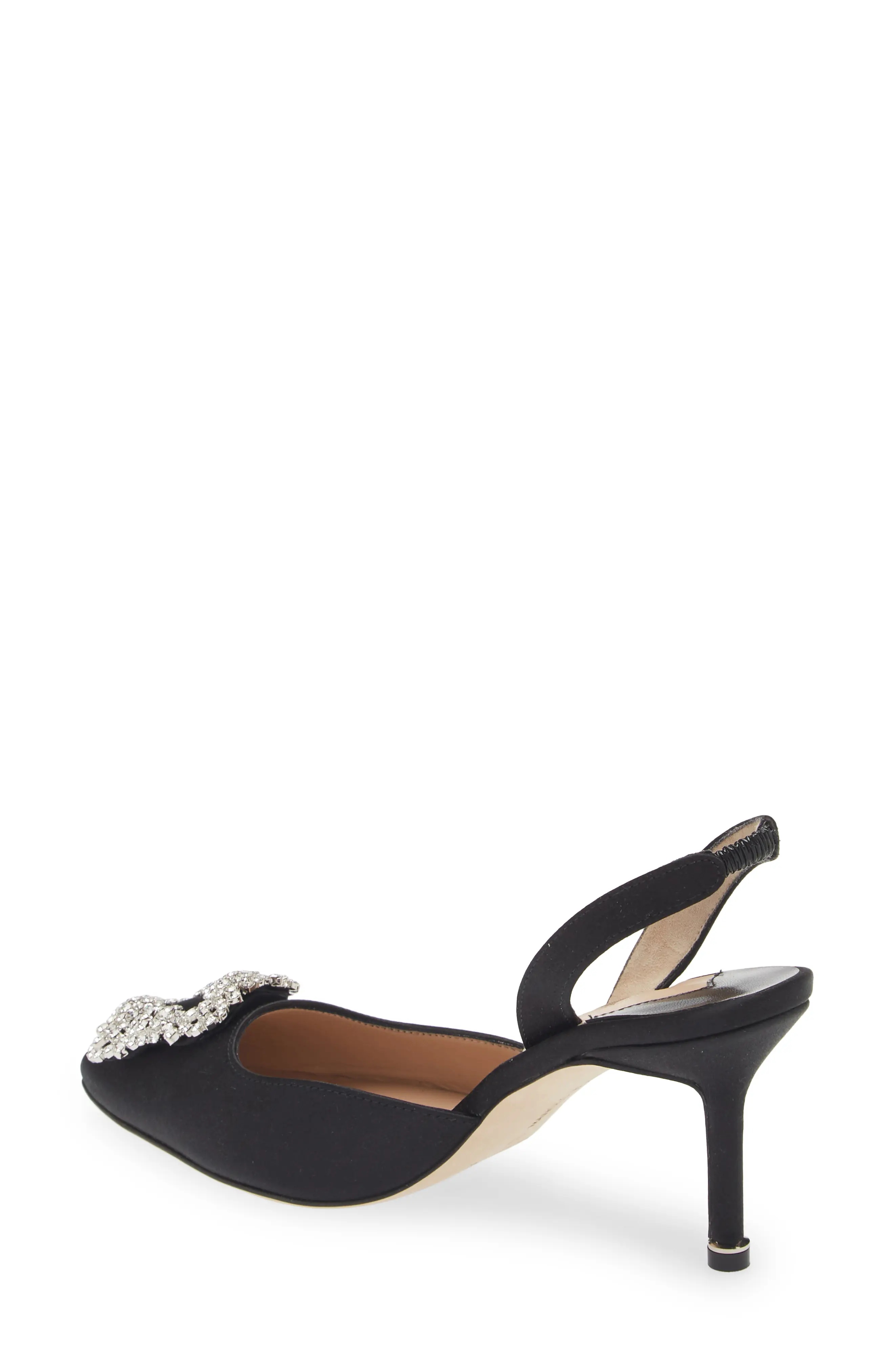 Hangisi Crystal Buckle Slingback Pump - 2