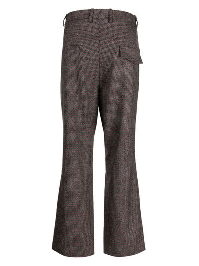 NAMACHEKO houndstooth-pattern tailored trousers outlook