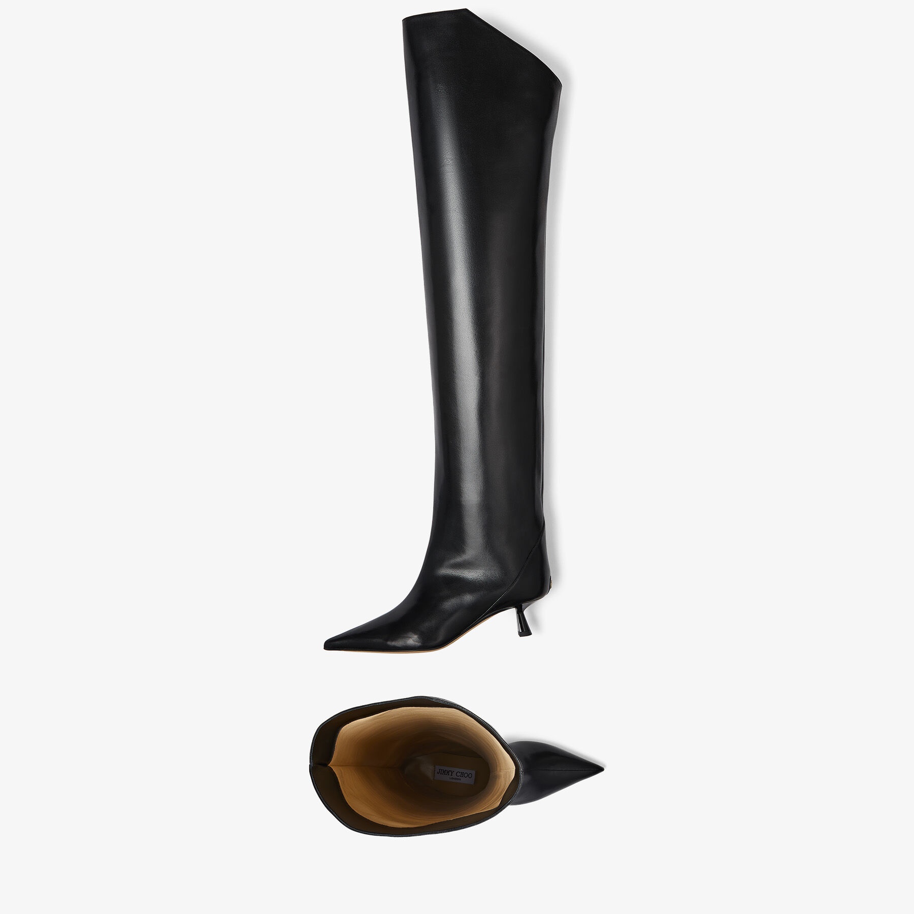 Vari 45
Black Luxe Nappa Leather Over-the-Knee Boots - 4