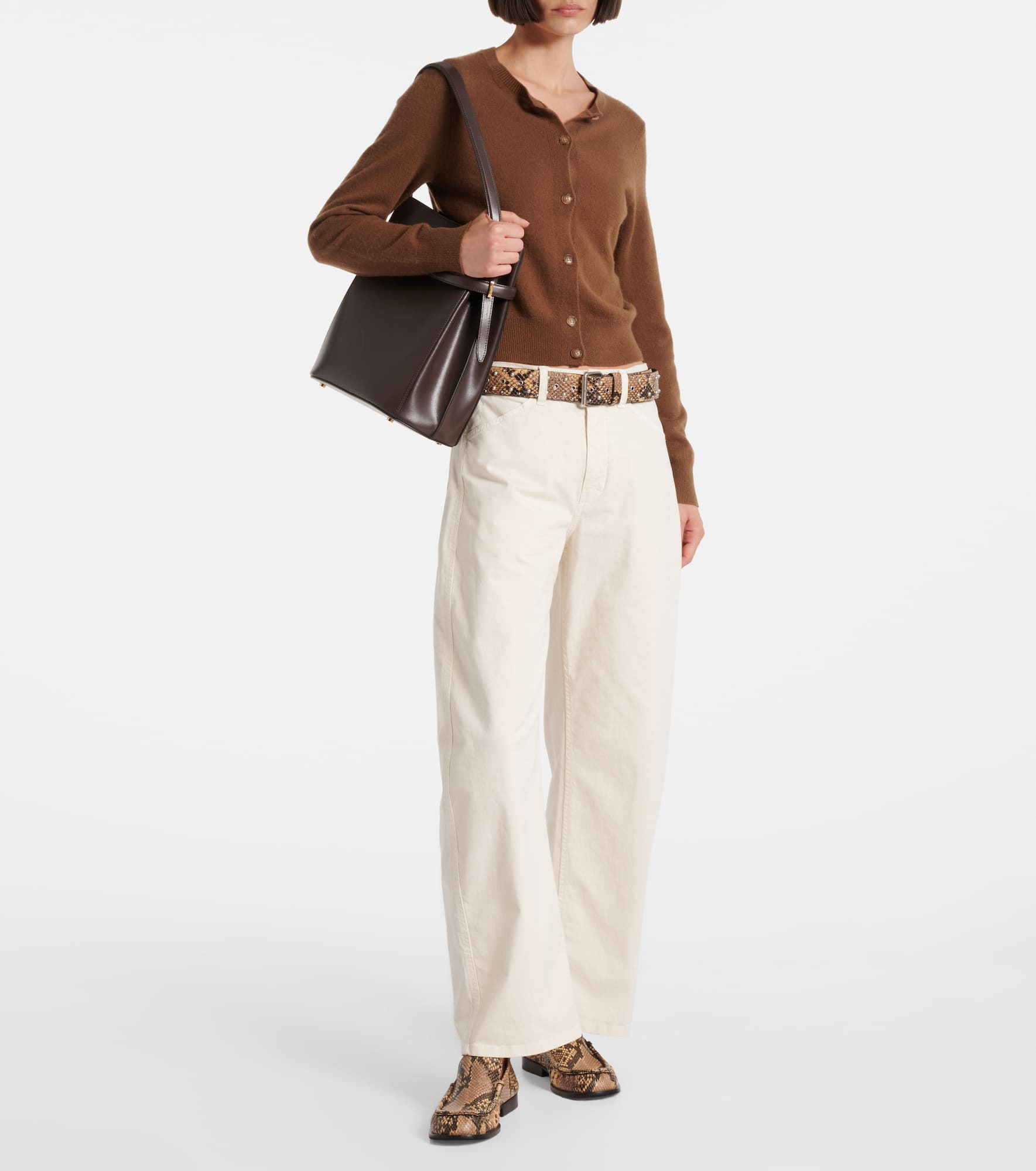 Tribeca cotton twill barrel-leg pants - 2