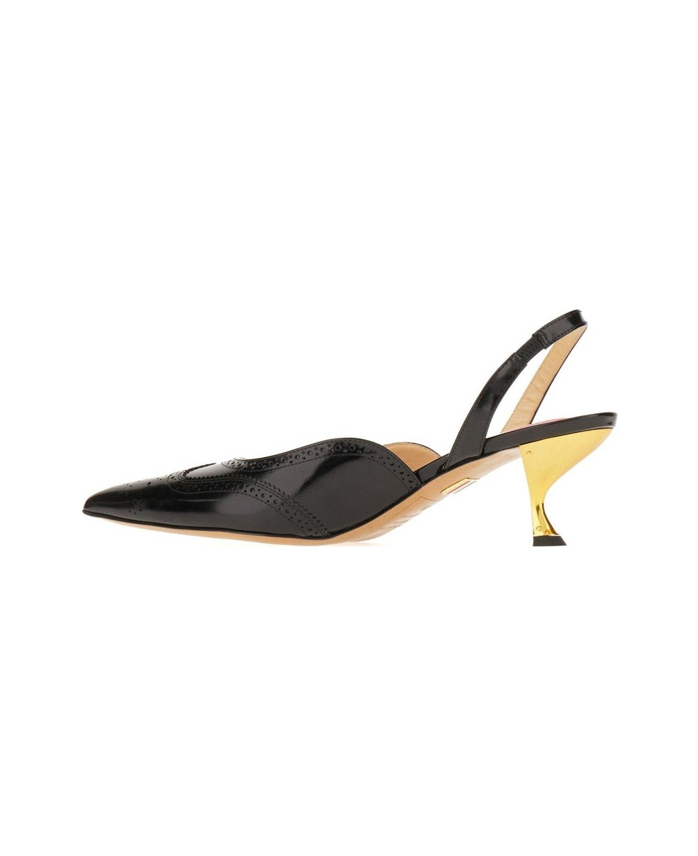 Pointed-toe Slingback Pumps - 3