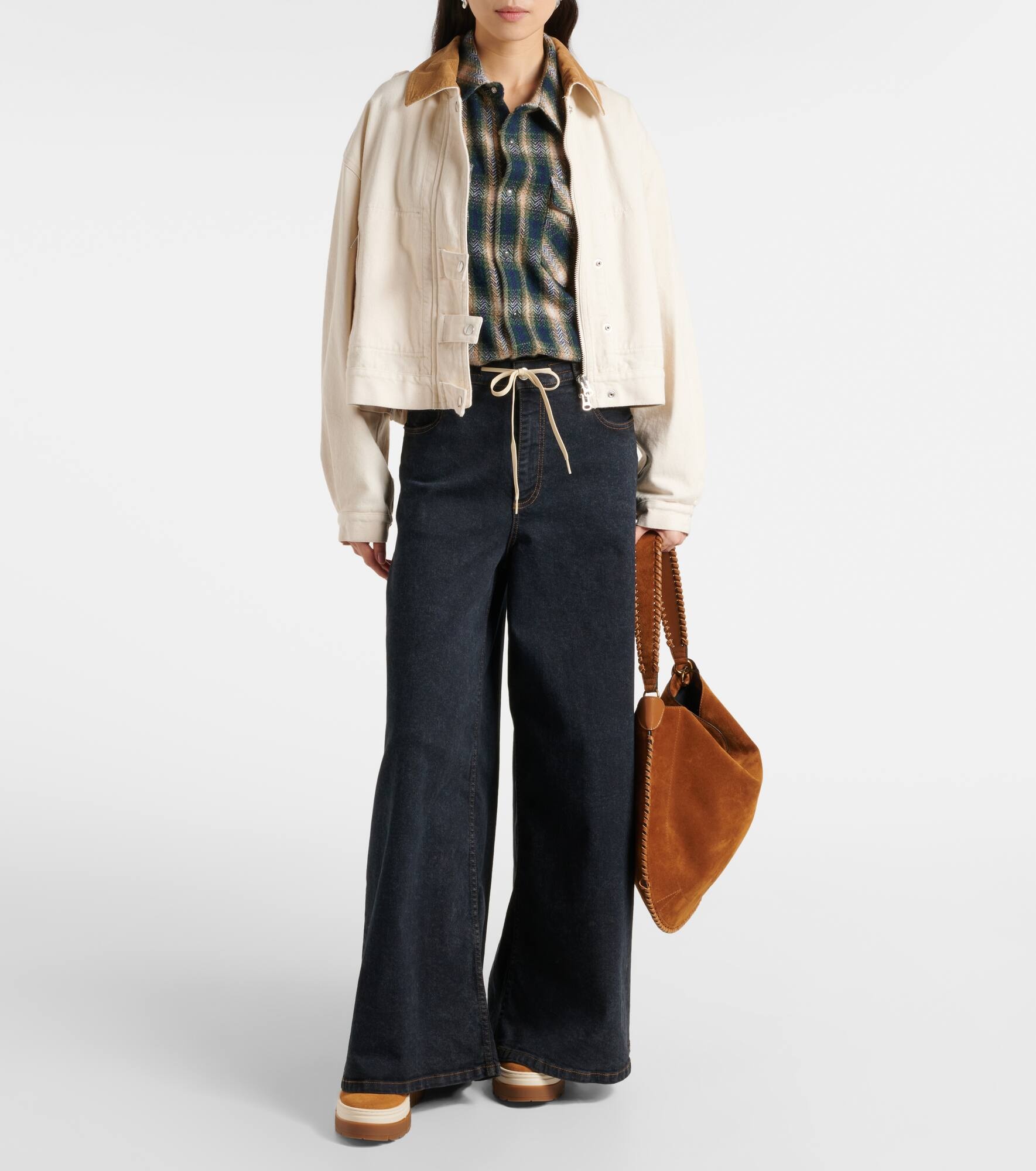 Shearling-lined suede ankle boots - 3