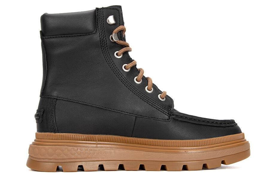 (WMNS) Timberland Ray City Moc Toe Chukka Boots 'Black Regenerative Leather' A5M3B015 - 2