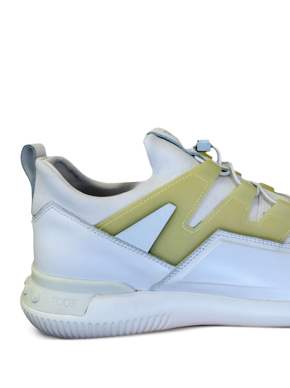 leather panel sneakers - 2