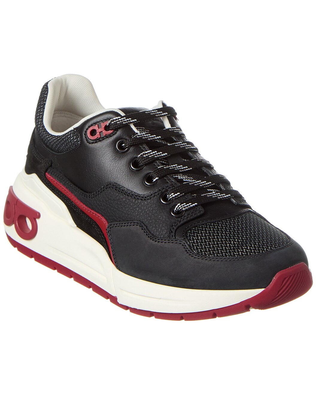 Ferragamo Cosma Low Leather Sneaker - 1
