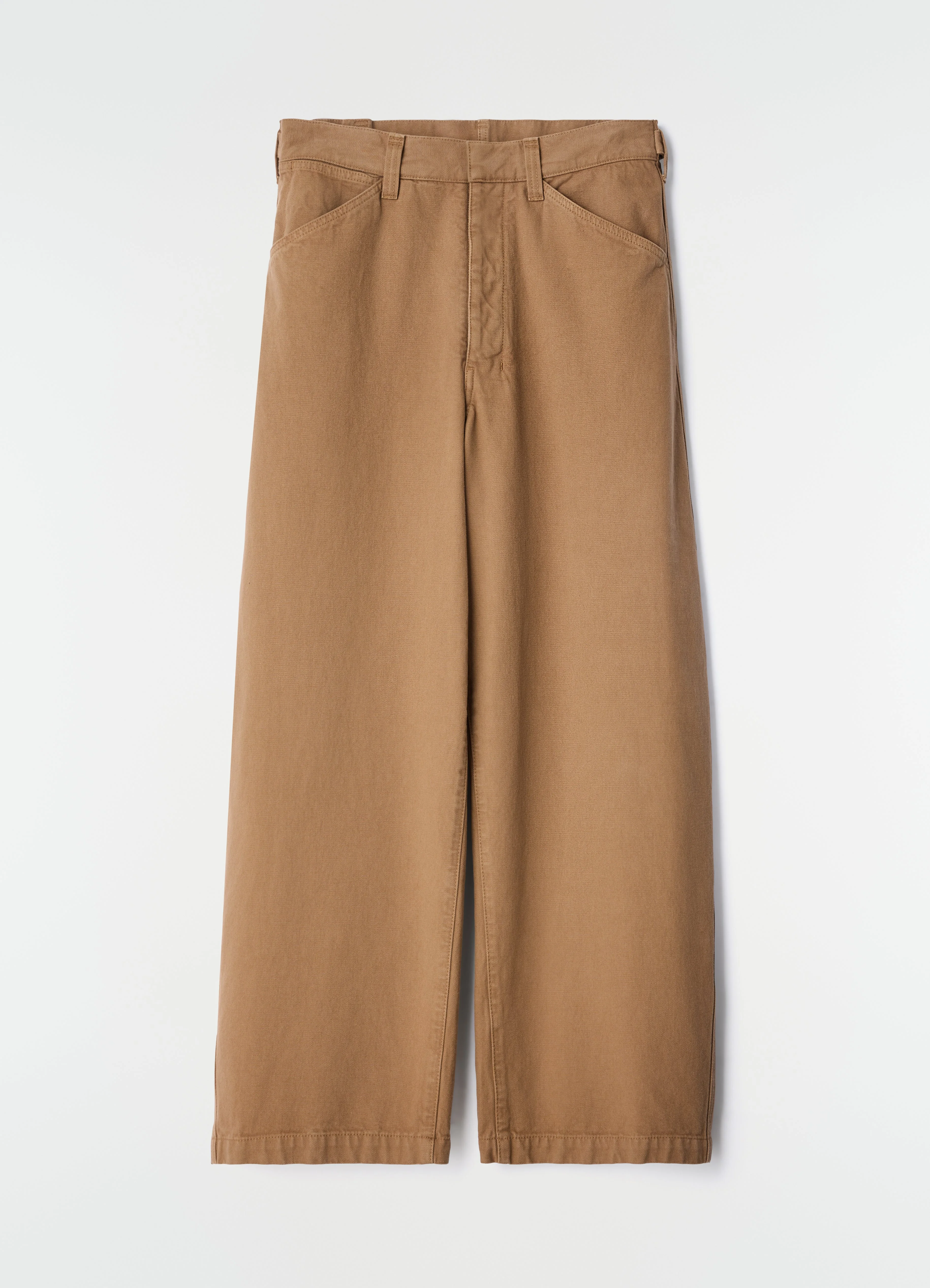 OVERSIZED WORKWEAR PANTS IN HEAVY GARMENT-DYED BROKEN TWILL - 1