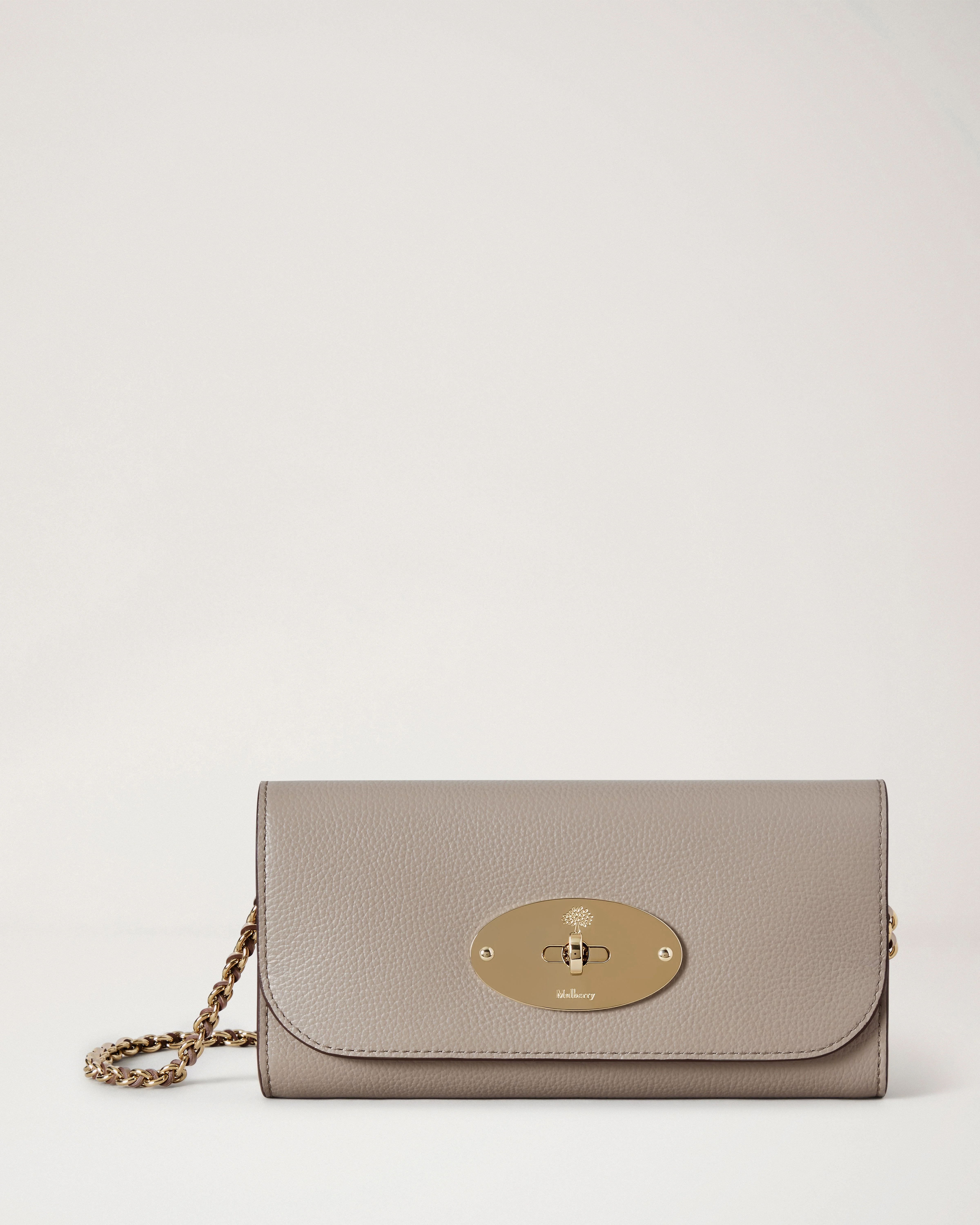 Lily Chain Wallet Cashmere Taupe Small Classic Grain - 1